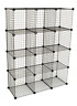 04120 Kcf Kc Store Fixtures Mini Grid Clothes Organizer 723169605717