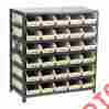 1239-100bk Quantum Storage Economy Shelf Units With Small Bins 1239-100bk Quantum Storage Economy Shelf Units With Small Bins