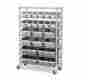 16511 Seville Storage Shelf With Bins Home Office Pantry Garage Bin Rack W Wheels And 628204180450 16511 Seville Storage Shelf With Bins Home Office Pantry Garage Bin Rack W Wheels And 628204180450