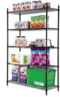 1755884 Shelving Unit Black Freestanding Traditional Storage Metal Wire 691171755884