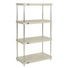 18366csp Nexel Solid Plastic Shelf Shelving Unit