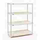 18367csp Nexel Solid Plastic 4 Shelf Shelving Unit Finish Chrome Size 74 H X 36 W 18 D 18367csp Nexel Solid Plastic 4 Shelf Shelving Unit Finish Chrome Size 74 H X 36 W 18 D