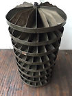 1940s-1950s Unbranded Vintage Industrial Metal Tier Revolving Shelf Parts Bin Organizer 1940s-1950s Unbranded Vintage Industrial Metal Tier Revolving Shelf Parts Bin Organizer