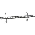 1997-4blk-03072 Wire Shelf In Black Fits Slatwall Grid Pegboard Pc