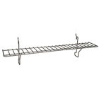 1997-5wir-03073 Wire Shelf 23w X 4d Case Of 5 New Powder Coat Chrome Fits Slatwall Grid Pegboard 1997-5wir-03073 Wire Shelf 23w X 4d Case Of 5 New Powder Coat Chrome Fits Slatwall Grid Pegboard