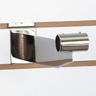 1997-8chr-02351 Slatwall Hangrail Bracket Set Of 8 New Chrome 12 For 1-1 16 Round Tubing 1997-8chr-02351 Slatwall Hangrail Bracket Set Of 8 New Chrome 12 For 1-1 16 Round Tubing
