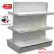 21-258-vs Unbranded New Store Display Fixtures Double Sided Gondola 48 W X 14 D 54 H White