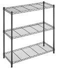 7524545 23337 Whitmor 3 Tier Shelving Black 7524545 23337 Whitmor 3 Tier Shelving Black