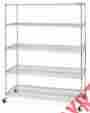 0176411 24600 Tier Shelving Rack Seville New 5 Chrome 60 X 24 72 Tall Metal Storage Shelves 017641246001 0176411 24600 Tier Shelving Rack Seville New 5 Chrome 60 X 24 72 Tall Metal Storage Shelves 017641246001