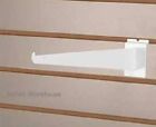 25 Display White Shelf Slatwall Lip Retail 12 " Brackets Shelving Knife