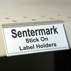 " 25 Flat Holders 4 Label Gondola 1.25 - Pack Prices Front Stick Shelving