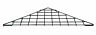 40412-2 Sswbasics Triangle Black Wire Grid Shelf Set Of 840015400590