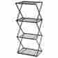 43508105 Flowerhouse Exy Narrow X-up 48 Four Shelf Shelving Unit Finish Black Size H X 26 892514100525 43508105 Flowerhouse Exy Narrow X-up 48 Four Shelf Shelving Unit Finish Black Size H X 26 892514100525