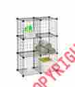 Shf-02113 44.75 Honey Can Do Modular Mesh Storage Cube Shelving Unit