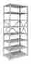 4513-12pl-am Hallowell Medsafe Antimicrobial Knock-down Hi-tech 87 H 7 Shelf Shelving Unit Starter