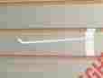 45305 Unbranded Generic 100 White 10 Slatwall Peg Hooks Slat Wall Retail Display 6mm Diameter Tubing