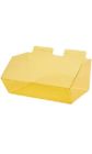 45383 Slatwall Bins Dump Acrylic Yellow Wire Grid Slat Wall
