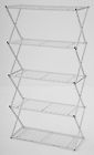Lc5hc-r 47.7-in Style Selections 72.3-in H X W 18-in D 5-tier Steel Freestanding Shelf 40025 13006 Lc5hc-r 47.7-in Style Selections 72.3-in H X W 18-in D 5-tier Steel Freestanding Shelf 40025 13006
