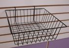 5 "x12 Basket "x4 Grid Black Slat Wall " Set Wire 12