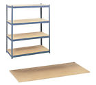 5261 Safco Products Company Particleboard 4 Shelf Shelving Unit For Steel Pack Archival 073555526103