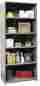 5521-18hg Hallowell Heavy-duty Closed Hi-tech Shelving Starter Unit With 6 Gray