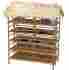 5830 Unbranded Bamboo Tiki Thatch Palapa Double Size Patio Deck Shelf And Display Rack 5830 Unbranded Bamboo Tiki Thatch Palapa Double Size Patio Deck Shelf And Display Rack