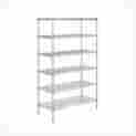 Shf-01909 6-tier Honey-can-do Commercial Grade Shelving Unit Nsf Certified 600lbs Per Shelf Chrome 48lx 811434019090 Shf-01909 6-tier Honey-can-do Commercial Grade Shelving Unit Nsf Certified 600lbs Per Shelf Chrome 48lx 811434019090
