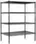 9544s-blk 63-inch Salsbury Industries Stationary Wire Shelving Unit 48-inch Wide By High 820996449764 9544s-blk 63-inch Salsbury Industries Stationary Wire Shelving Unit 48-inch Wide By High 820996449764