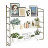 649383421943 Boluo Gold Wall Shelf Bathroom Floating Shelves Mounted