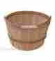 68306 Unbranded Generic Set Of 6 One Peck Baskets Natural Unfinished Pine 11 X 7 Deep Wood Display