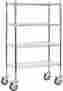 9538m-chr 69-inch Salsbury Industries Mobile Wire Shelving Unit 36-inch Wide By High 820996449436 9538m-chr 69-inch Salsbury Industries Mobile Wire Shelving Unit 36-inch Wide By High 820996449436