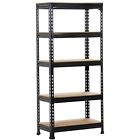 6954128936526 Yaheetech Black Steels Boltless Rivet Rack Adjustable Shelves 6954128936526 Yaheetech Black Steels Boltless Rivet Rack Adjustable Shelves