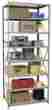 7513-18hg Hallowell Extra Heavy-duty Open Hi-tech Shelving Starter Unit With 8 7513-18hg Hallowell Extra Heavy-duty Open Hi-tech Shelving Starter Unit With 8