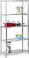 77726 Shelving Unit Steel Storage Shelf 5 Shelves Adjustable Metal Chrome 660960477726 77726 Shelving Unit Steel Storage Shelf 5 Shelves Adjustable Metal Chrome 660960477726