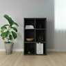 800343 Vidaxl Book Compartments Versatile Black Chipboard Stand 8719883675046 800343 Vidaxl Book Compartments Versatile Black Chipboard Stand 8719883675046