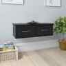 800586 Vidaxl Drawer Shelf Floating Black Chipboard Console Side 8719883739830 800586 Vidaxl Drawer Shelf Floating Black Chipboard Console Side 8719883739830