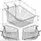 8007 Gridwall Basket Product Display Solutions Case Of 6 Grid Baskets 12 X 8 Black White Or Chrome 8007 Gridwall Basket Product Display Solutions Case Of 6 Grid Baskets 12 X 8 Black White Or Chrome