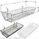8010 Gridwall Product Display Solutions Case Of 6 Grid Baskets 24 X 10 5 Black White Or Chrome 8010 Gridwall Product Display Solutions Case Of 6 Grid Baskets 24 X 10 5 Black White Or Chrome