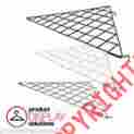 8012 Grid Gridwall Triangular Corner Shelf Product Display Solutions Box Of 5 Black White Or Chrome 8012 Grid Gridwall Triangular Corner Shelf Product Display Solutions Box Of 5 Black White Or Chrome