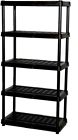 85706 Shelving Unit And Storage Black Freestanding Plastic 691171785706