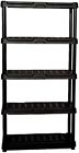 85713 Shelving Unit And Storage Black Freestanding Plastic 691171785713