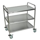 9ehni2fsee Luxor Silver Shelf Cart Stainless Steel Rooling Wheels 0847210024552 9ehni2fsee Luxor Silver Shelf Cart Stainless Steel Rooling Wheels 0847210024552