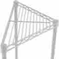 A24-tta Hubert Chrome Triangle Corner Shelves Metro Style Wire Shelving 2pk