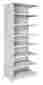 A4523-12pl-am Hallowell Medsafe Antimicrobial Knock-down Hi-tech 87 H 8 Shelf Shelving Unit Starter