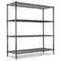 Ab533419 Amg 4-shelf All-purpose Green Wire Shelving Starter Kit 48 X 18 72 756723219129 Ab533419 Amg 4-shelf All-purpose Green Wire Shelving Starter Kit 48 X 18 72 756723219129