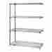 Ad86-1236c Quantum Storage Small Q-stor Chrome Wire Shelving Add-on Unit