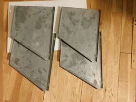 Dv13 Adrian Steel Shelf Divider Lot Of 4