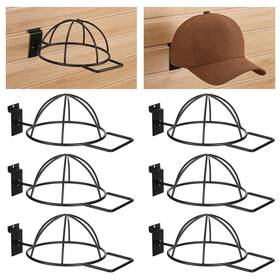 Afcabakila 5325bsxz5289 6 Pcs Hat Display Wall Mount Metal Rack Slatwall