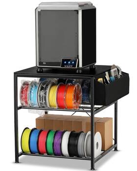 Ahowpd Ah9101 3d Printer Stand Heavy Duty Table Filament Storage Rack Black Open Box