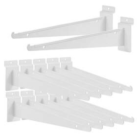 Aliswat 717378796199 12pcs Heavy Duty Slatwall Shelf Bracket 12 Inch Metal Hooks For Panels Aliswat 717378796199 12pcs Heavy Duty Slatwall Shelf Bracket 12 Inch Metal Hooks For Panels